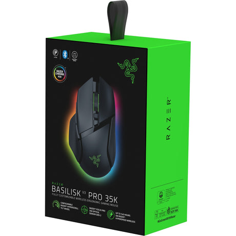 Ratón para juegos Razer basilisk v3 35k (negro, 35000 ppp, croma rgb)