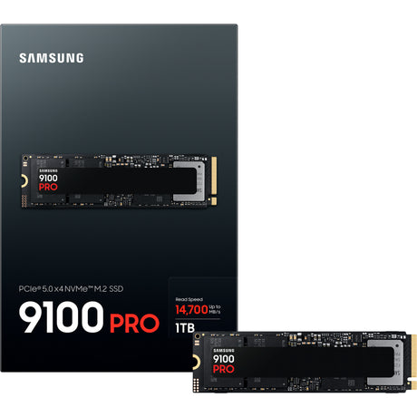 Samsung mz-vap1t0bw 9100 pro pcie® 5.0 nvme™ m.2 SSD - 1 TB, 1 TB, M.2, 14700 MB