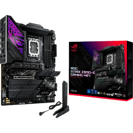 Asus ROG Strix Z890-E Gaming WiFi Socket 1851 Placa Base (Negro, RAID, 5GB-LAN, WiFi 7, BT, Sonido, ATX)
