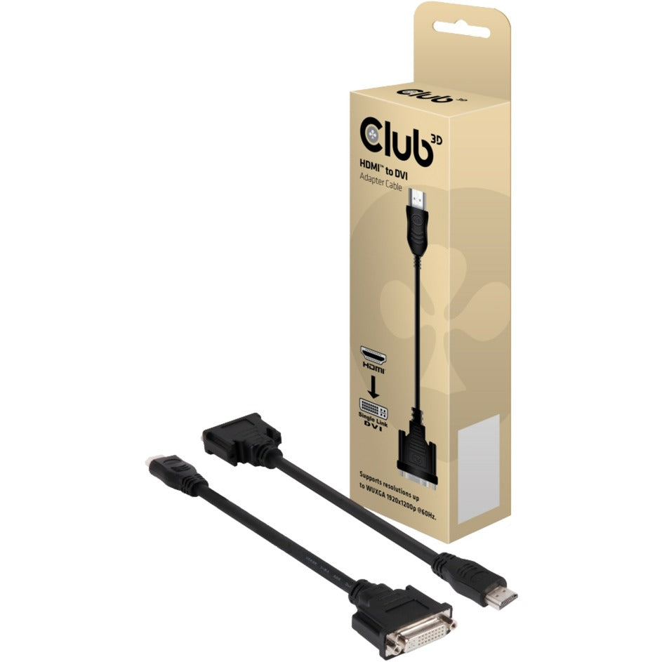 Adaptador Club 3D HDMI > DVI-I (enlace único, minorista)