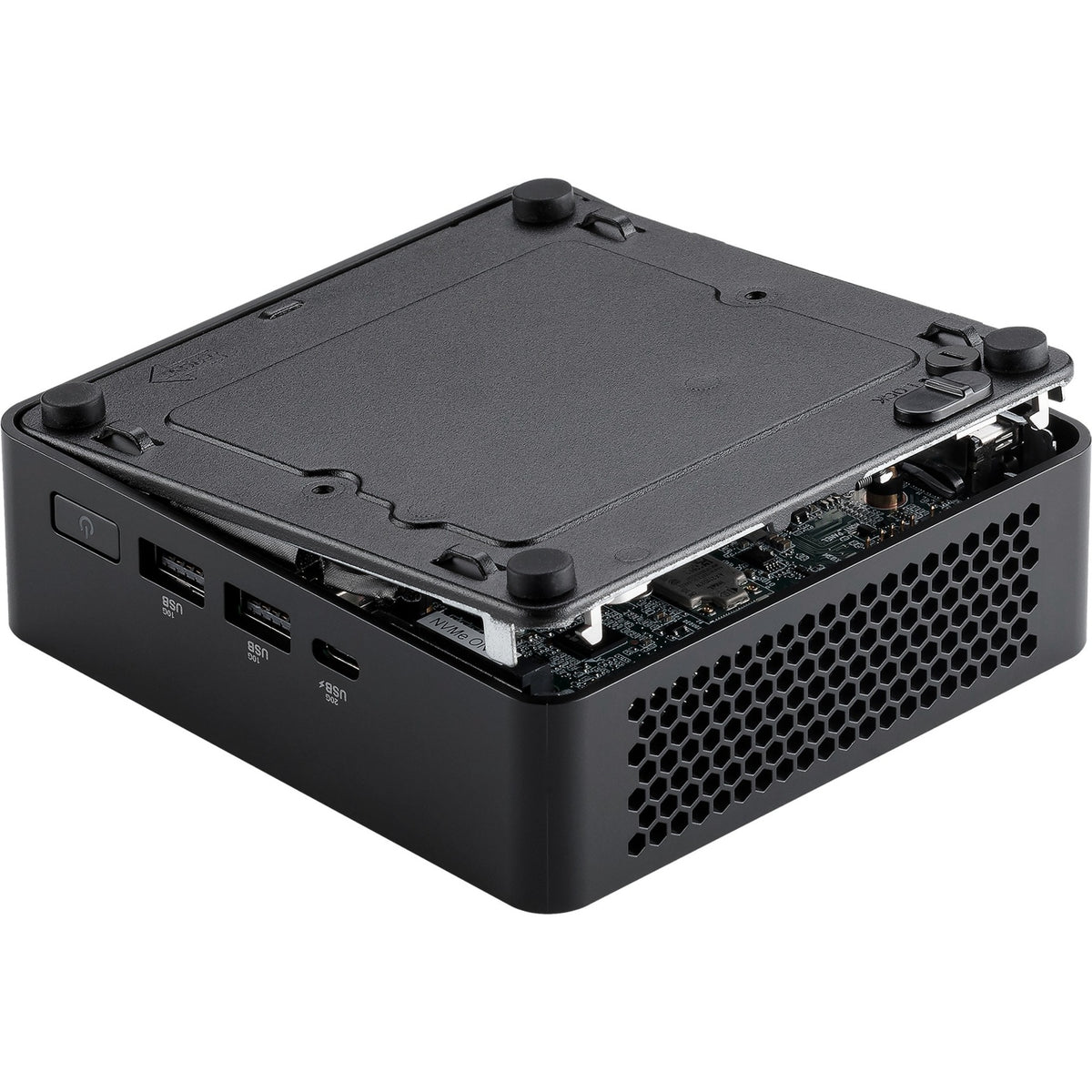 Asus nuc 14 pro slim kit rnuc14rvki300002i barebone (negro | core 3 100u | gráficos intel)