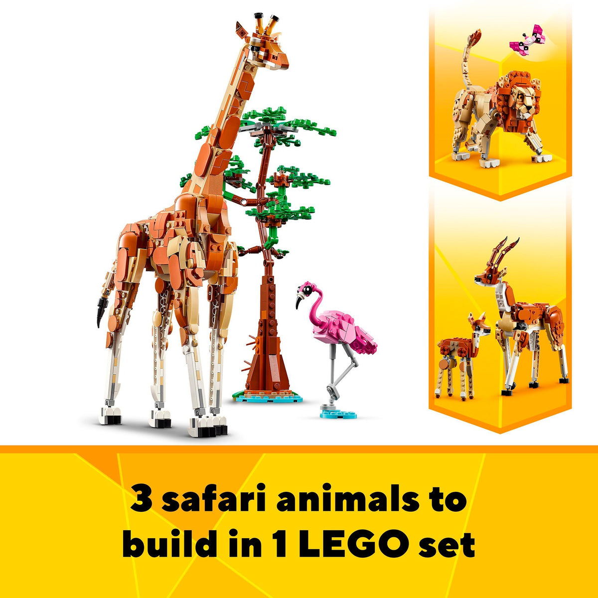 Lego creador 3 en 1 animales de safari - 31150