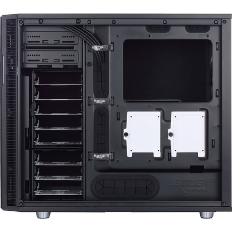 El diseño fractal define la carcasa de torre midi r5 (negro | 4x usb-a)