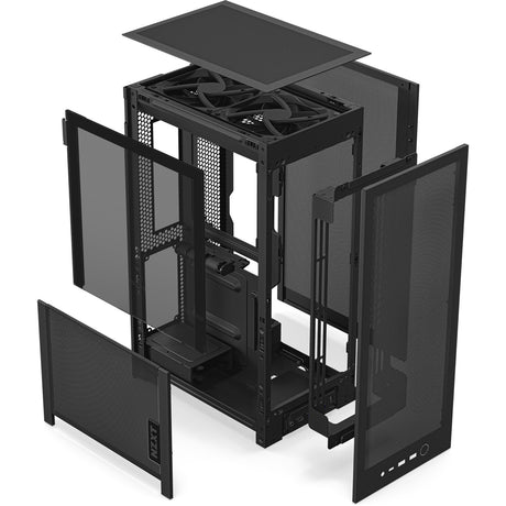 Carcasa mini torre Nzxt h2 flow (negro | 2x USB-A | 1x USB-C | vidrio templado)
