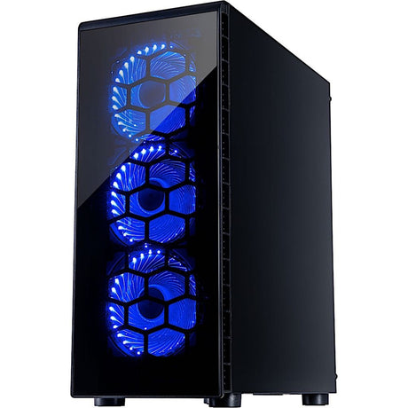 Carcasa torre midi inter-tech cxc2 (negro | 3x usb-a | ventana)