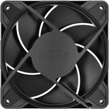 Ventilador de caja Arctic p12 pro pst co (negro, 120 x 120 x 25 mm, pwm)