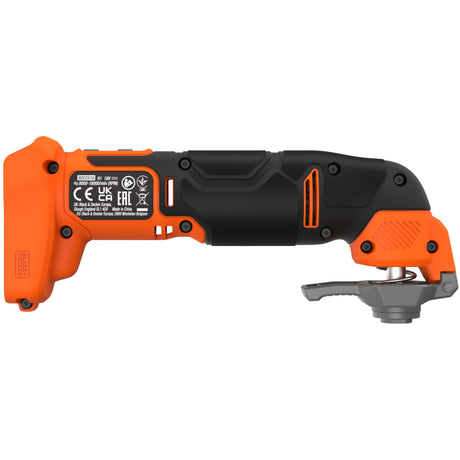 Paquete de destornillador black+decker de 18v + multiherramienta oscilante de 18v (negro naranja)