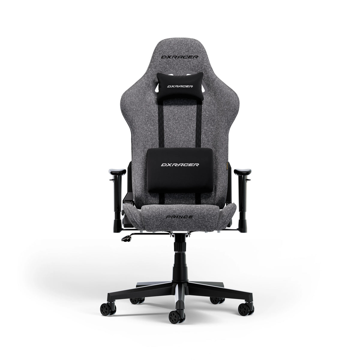 Silla gaming Dxracer prince l de tela gris (gris)
