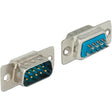 Conector Delock conector macho sub-d de 9 pines (plateado)
