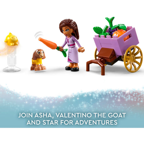 Lego Disney Wish Asha en la ciudad Set de deseos de muñecas Rosas - 43223