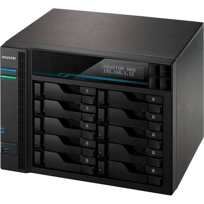 Asustor lockerstor 10 pro as7110t nas (negro)