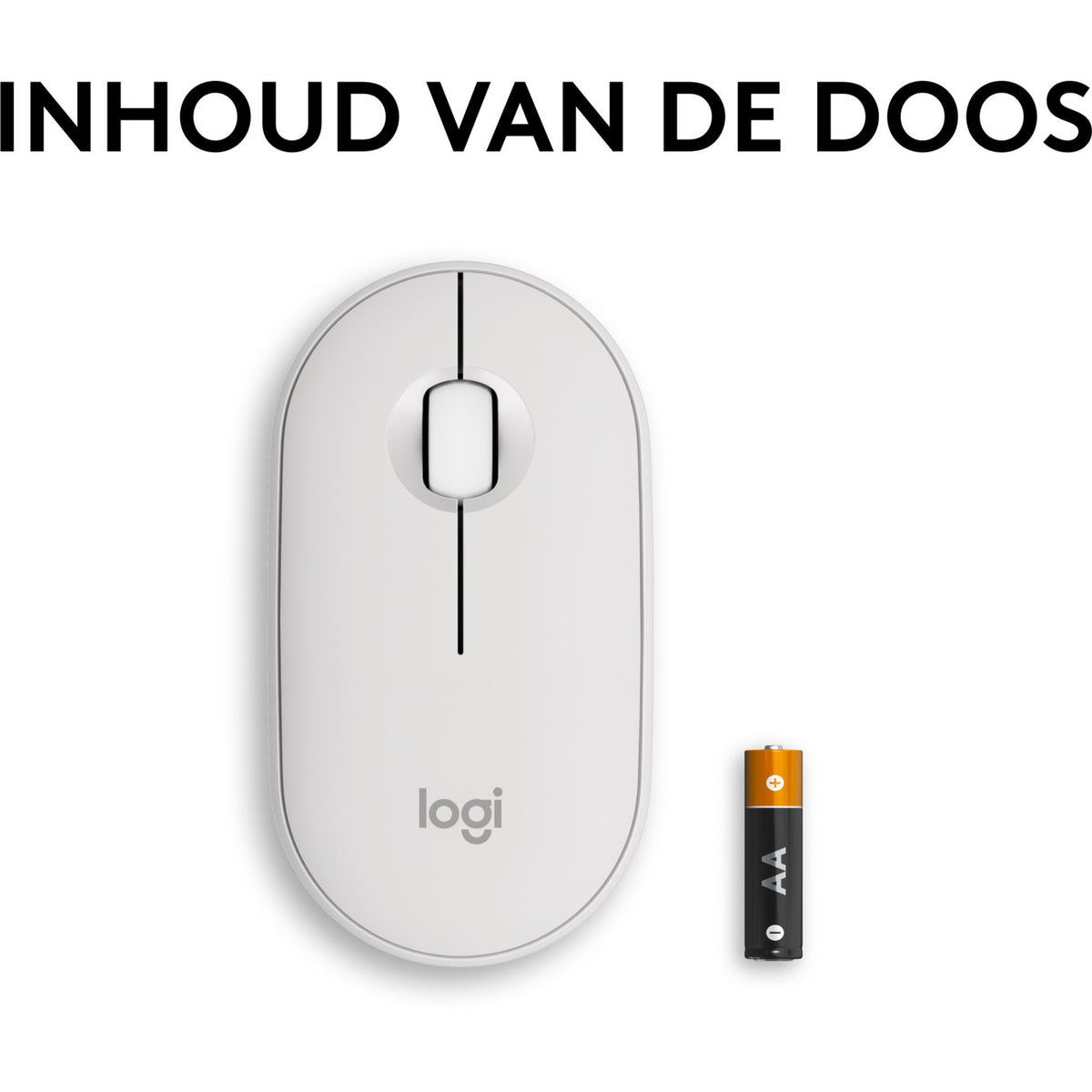 Logitech pebble mouse 2 m350s (blanco)