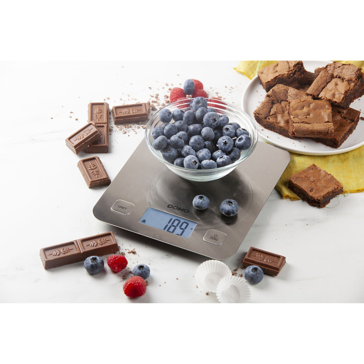 Domo do9239w báscula de cocina prestige xl (acero inoxidable)