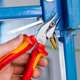 Knipex alicates universales puntiagudos (rojo amarillo)