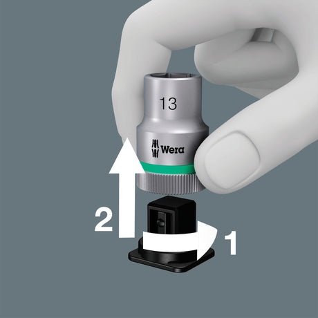 Wera 8100 sc 11 zyklop juego de herramientas de trinquete metálico (negro verde, 28 piezas, trinquete reversible totalmente metálico)