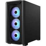 Caja mini torre Asus a23 plus (negro | 2x USB-A | 1x USB-C | RGB | vidrio templado)