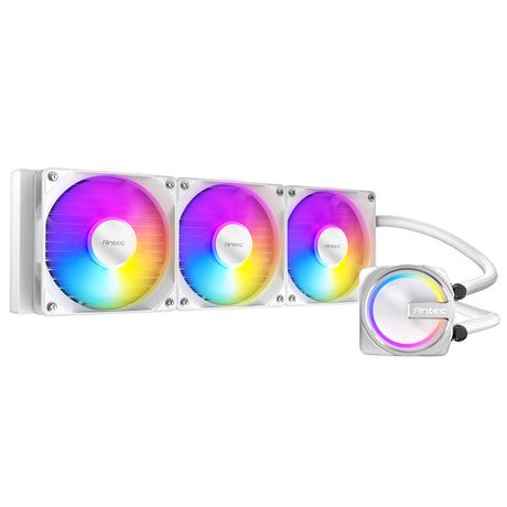 Antec esqueleto 360 argb refrigeración por agua (blanco)