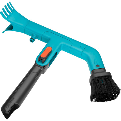 Escoba angular para limpiador de canalones combisystem Gardena (negro turquesa, 3651-20)