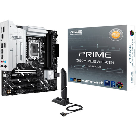 Placa base Asus Prime Z890M-Plus WiFi Socket 1851 (RAID, 2.5GB-LAN, WiFi 7, BT, Sonido, µATX)