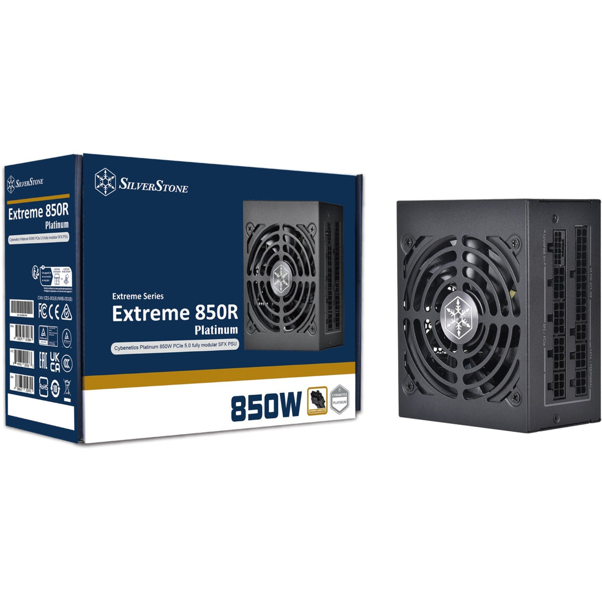 Fuente de alimentación modular Silverstone sst-ex850r-pm de 850 vatios (negro, 2x pcie)