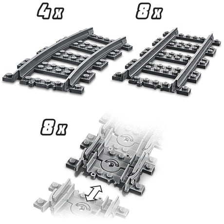 Lego vías del tren de la ciudad 60205