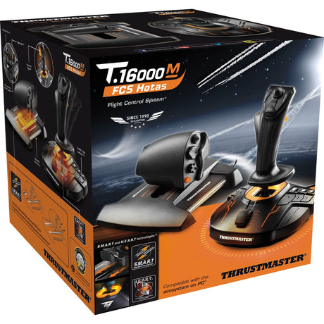 Thrustmaster T.16000M FCS Hotas Gaming Hotas (Negro Naranja, PC)