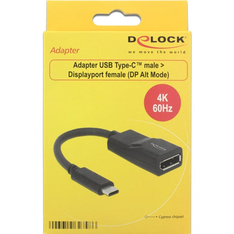 Delock USB-C > adaptador displayport (negro, modo dp alt, 4k 60 hz)
