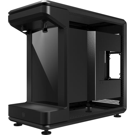 Cooler master masterframe carcasa de torre midi LCD de 360 etapas (negro | 2x USB-A | 1x USB-C | vidrio templado)