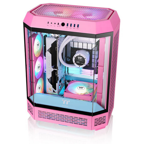 Thermaltake ct120 ex inversa argb sync ventilador de refrigeración para pc rosa (paquete de 3 ventiladores) ventiladores de caja (rosa, 3 piezas, 120 x 120 x 25 mm, pwm)