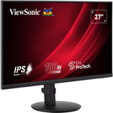 Monitor Viewsonic vg2708a-mhd 27 (negro, 1x hdmi, 1x display port, vga, sonido, 100 hz)