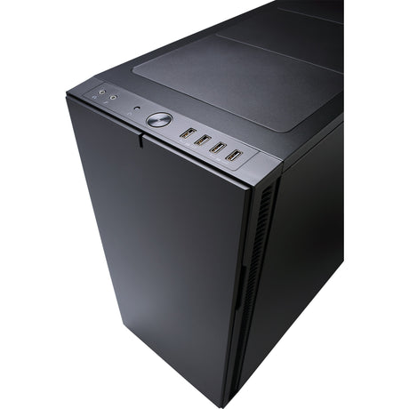 El diseño fractal define la carcasa de torre midi r5 (negro | 4x usb-a)