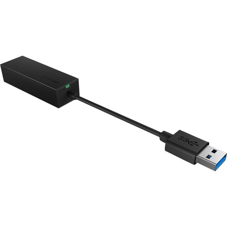 Icy box ib-ac501a, USB 3.0 > Adaptador RJ-45 (negro)