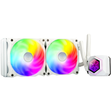 Silverstone sst-pf240w-argb-v2 refrigeración por agua (blanco, incl. controlador rgb)