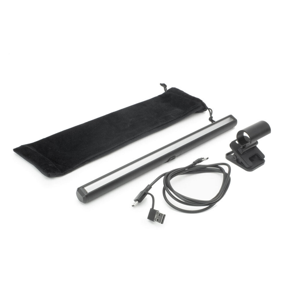 Barra de luz LED para computadora portátil con clip regulable Act Connectivity (negro, alimentación por USB, 3000k-6500k)