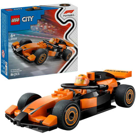 Lego city 60442 conductor f1 con coche de carreras mclaren