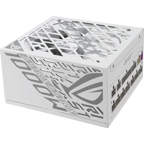 Fuente de alimentación modular asus rog strix platinum white edition de 1000 vatios (blanca, 1x 12v-2x6, 4x pcie)