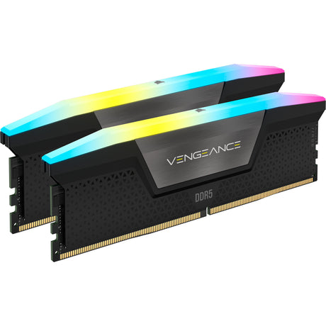 Corsair Vengeance RGB 16 GB DDR5-5600 (2x 8 GB) RAM (gris, cmh16gx5m2b5600z40, xmp, expo)