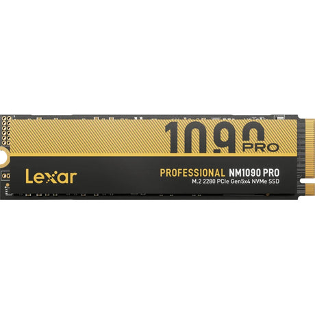 Lexar nm1090 pro 4 TB SSD (oro negro, m.2 2280, PCIe gen 5x4)