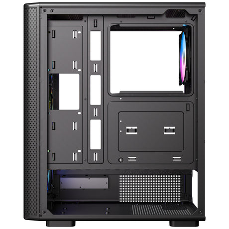 Carcasa torre midi Antec vx310 argb (negro | 3x usb-a | vidrio templado)