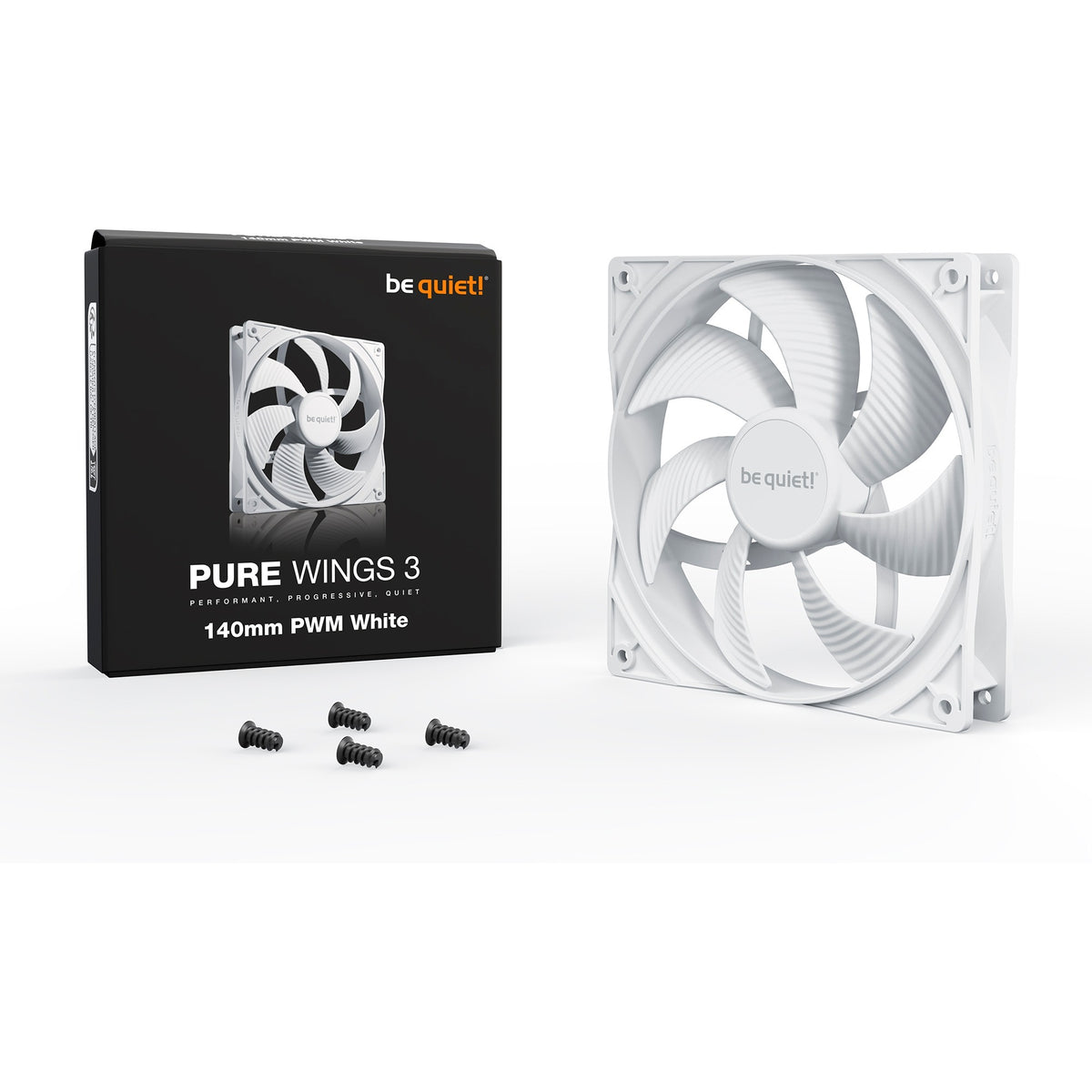 ¡Tranquilizarse! ventilador de caja pure Wings 3 pwm (blanco, 140 x 140 x 25 mm)