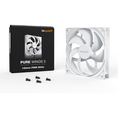 ¡Tranquilizarse! ventilador de caja pure Wings 3 pwm (blanco, 140 x 140 x 25 mm)