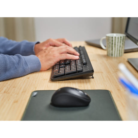 Trust Ody II juego de teclado y ratón inalámbricos silenciosos de sobremesa (negro, disposición US (QWERTY), membrana, 100%, 800 dpi - 1.600 dpi)