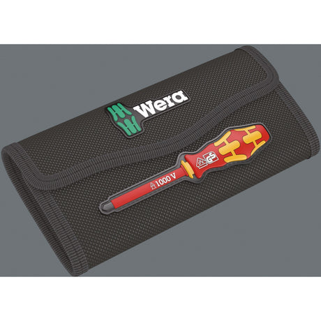 Wera kraftform kompakt vde 16 extra delgado 1 destornillador buscador de herramientas (rojo amarillo, 16 piezas)