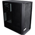 Carcasa de torre midi meshify c de diseño fractal (negro | 2x USB-A | vidrio templado)