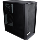Carcasa de torre midi meshify c de diseño fractal (negro | 2x USB-A | vidrio templado)