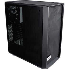 Carcasa de torre midi meshify c de diseño fractal (negro | 2x USB-A | vidrio templado)