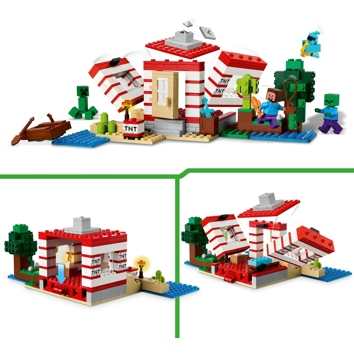 Lego ® Minecraft® La Casa de la Selva TNT, Set de Videojuego - 21275