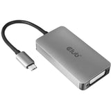 Adaptador activo Club 3D USB tipo C a DVI-I Dual Link (gris, CAC-1510)