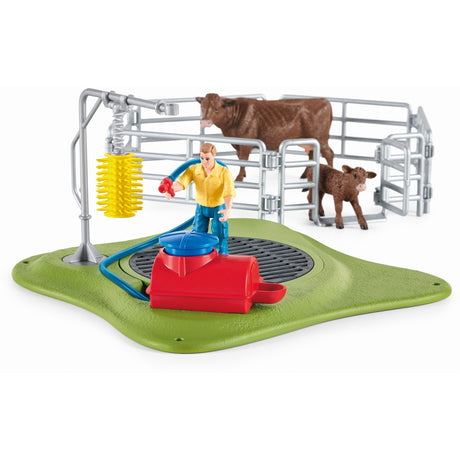 Schleich Farm World - Figura estación de lavado de vacas (42529)