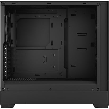 Carcasa de torre midi pop air con diseño fractal (negro | 2x USB-A | vidrio templado)